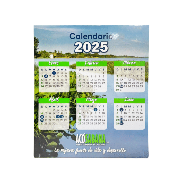 Calendario Sencillo De 16 x 18.5 Cms - Imagen 2