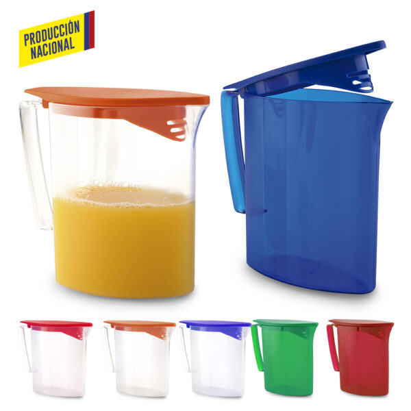 HO-185 Jarra Plastica Ovalada 1000 ML - Producción Nacional