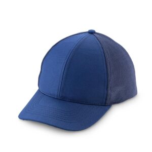 Gorra elabora en dril esmerilado, visera indeformable, botón forrado