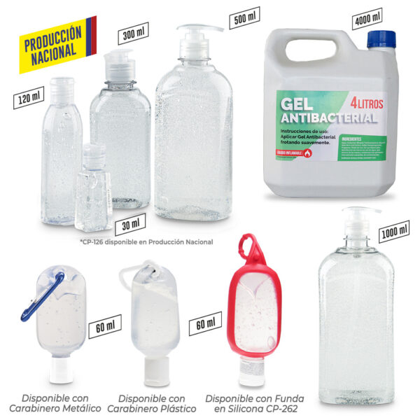 CP-242 Gel Antibacterial Transparente - Producción Nacional
