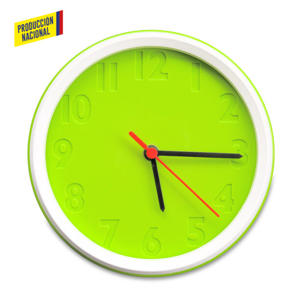 RE-199   Reloj de Pared Colors - Producción Nacional - Imagen 2
