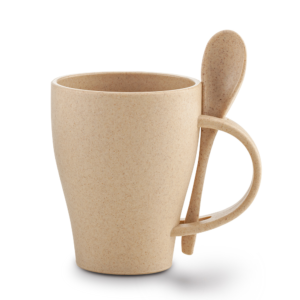 Mug Plástico con Cuchara Tiffany