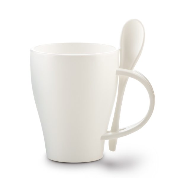 Mug Plástico con Cuchara Tiffany  - MU-328  - Producción Nacional - Imagen 4