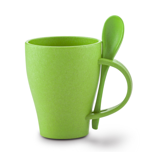 Mug Plástico con Cuchara Tiffany  - MU-328  - Producción Nacional - Imagen 3