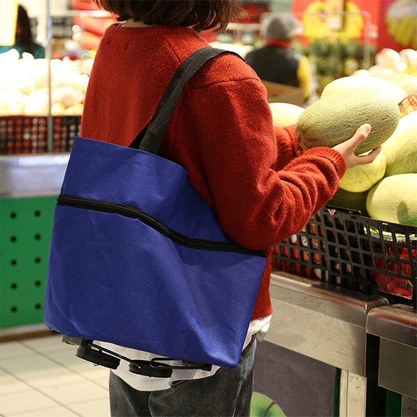 VA-967   Carrito Shopping Bag Zipper - Imagen 6