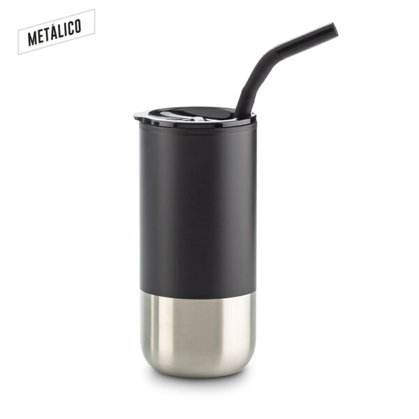 Mug Metálico con Pitillo - MU-325 - Imagen 3