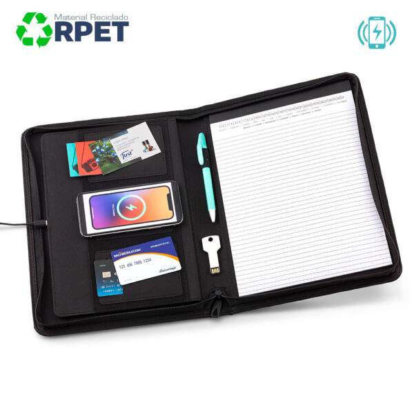 TE-473    Carpeta Folder con Cargador Inalámbrico Grimm - Imagen 3