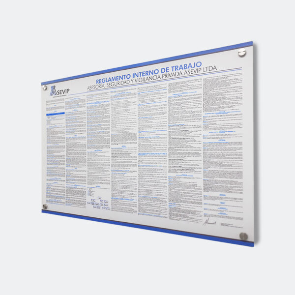 Reglamento interno en PVC Board - Imagen 3