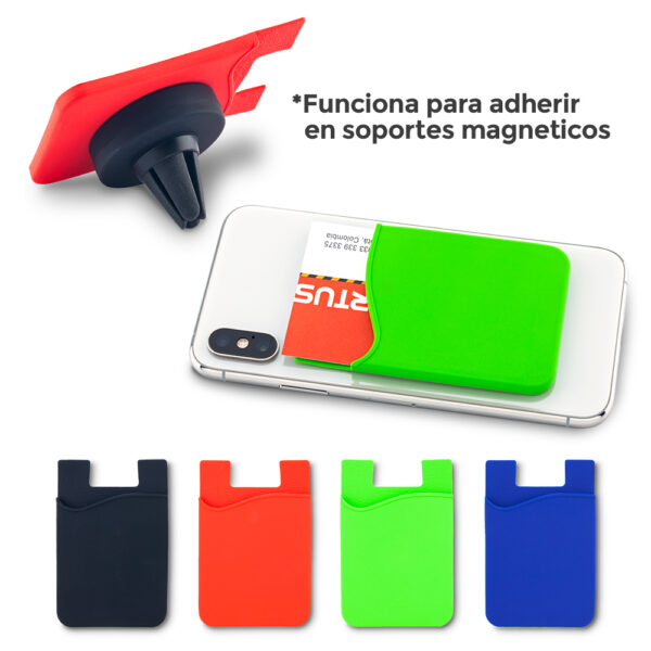 TE-354   Portatarjetas en Silicona Magnet