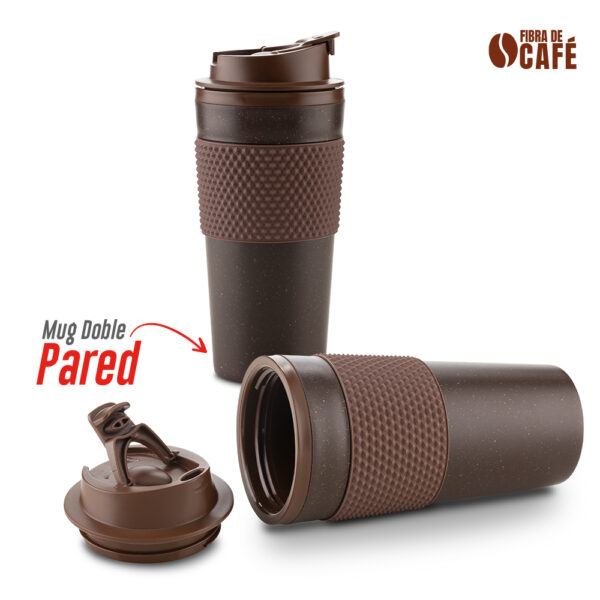 MU-336  Mug Plástico en café 500ml