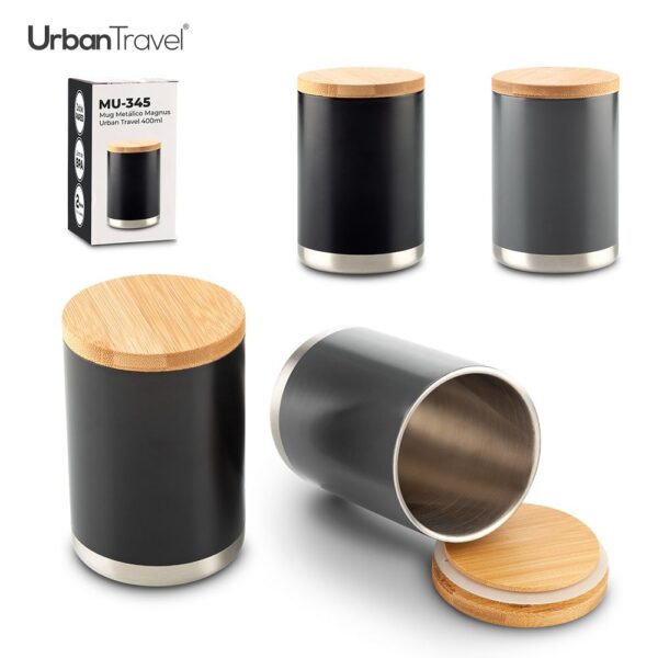 Mug Metálico Magnus Urban Travel 400 Ml - MU-345 - Imagen 2