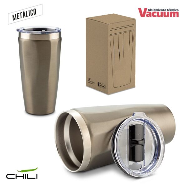MU-356  Mug Metálico Calypso Chili 500ml