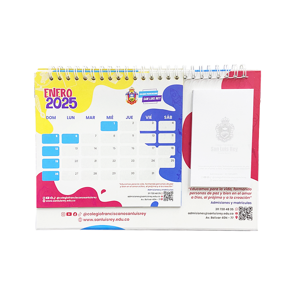 Calendario Con Taco - Horizontal - Imagen 2