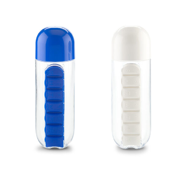 Botilito Plástico con pastillero Pillbox 750ml - MU-322 - Imagen 2