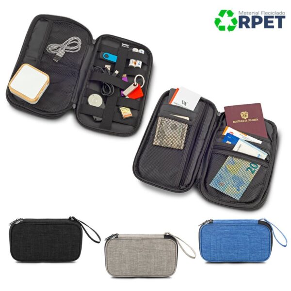 VA-1034  Portadocumentos de Viaje y de Cables RPET