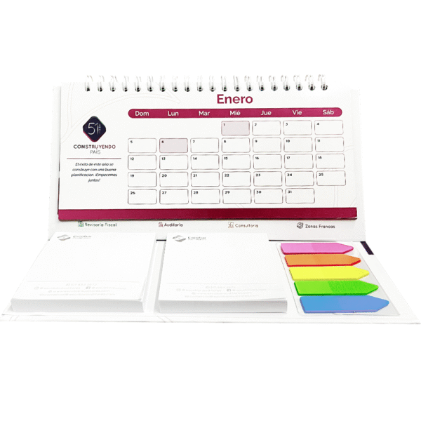Calendario Con Tacos & Banderitas - Horizontal - Imagen 2